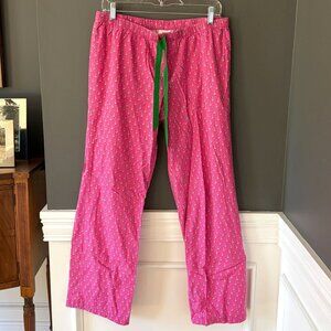 Vineyard Vines Pink Anchor Pajama Pants Womens Small Cotton Lounge Sleep